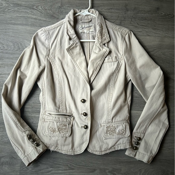 Women's Cream Blazer Jacket - Picture 1 of 2